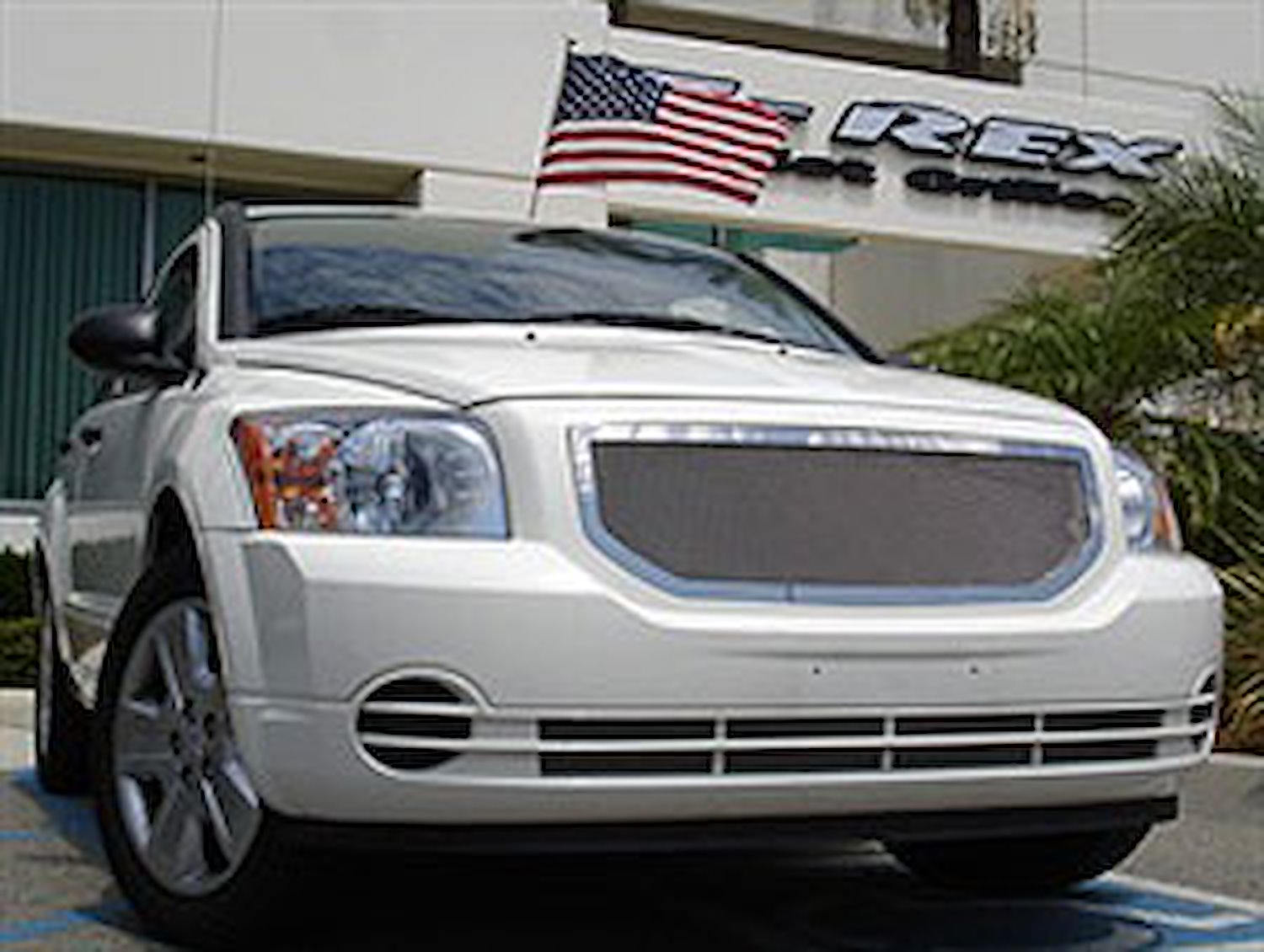 Upper Class Mesh Grille 2007-2012 Dodge Caliber Polished Stainless Steel