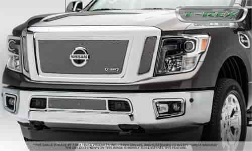 Nissan Titan Upper Class Stainless Mesh Grille - 3 Pc Polished