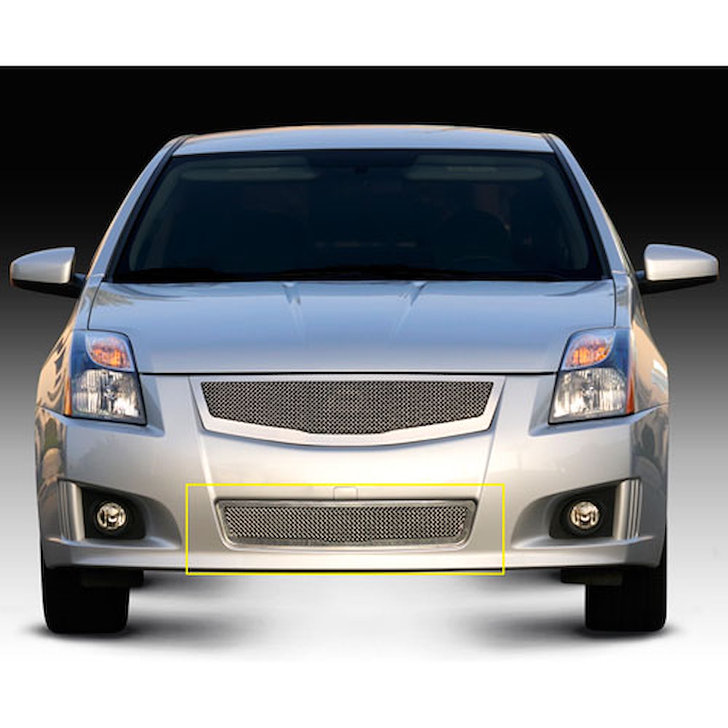 Upper Class Bumper Mesh Grille 2011-2012 for Nissan fits Sentra Polished Stainless