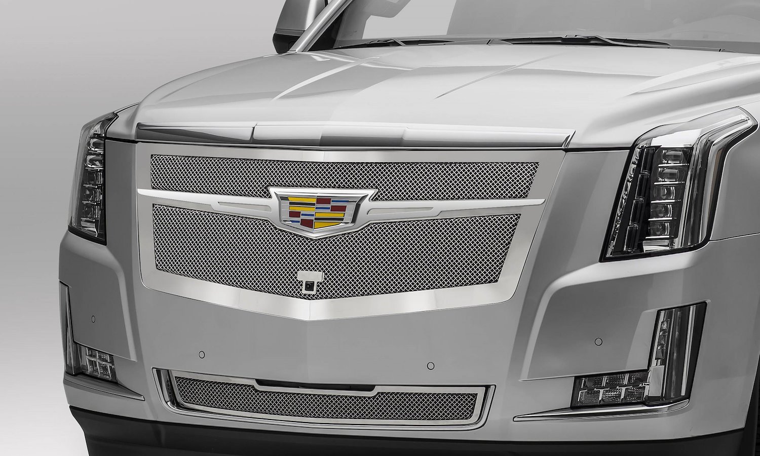 2015i - 2016 Escalade - Upper Class - Main Grille Replacement - Chrome Plated SS w/ 304 Chrome SS Ce