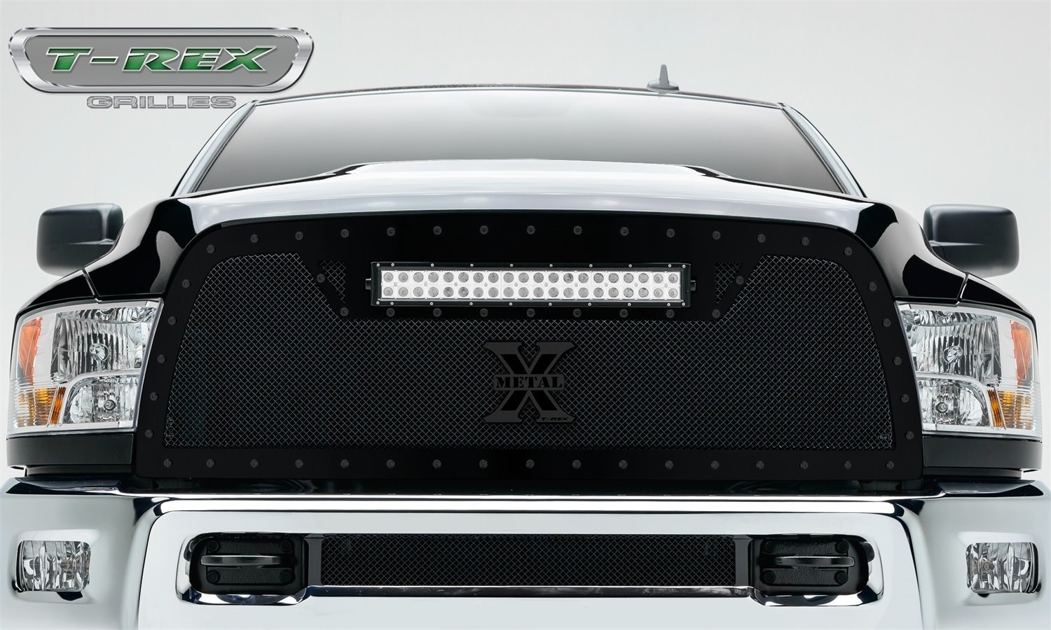 TORCH Series LED Light Grille Single 1 - 20 Light Bar Formed Mesh Grille Main Replacement 1 Pc Black