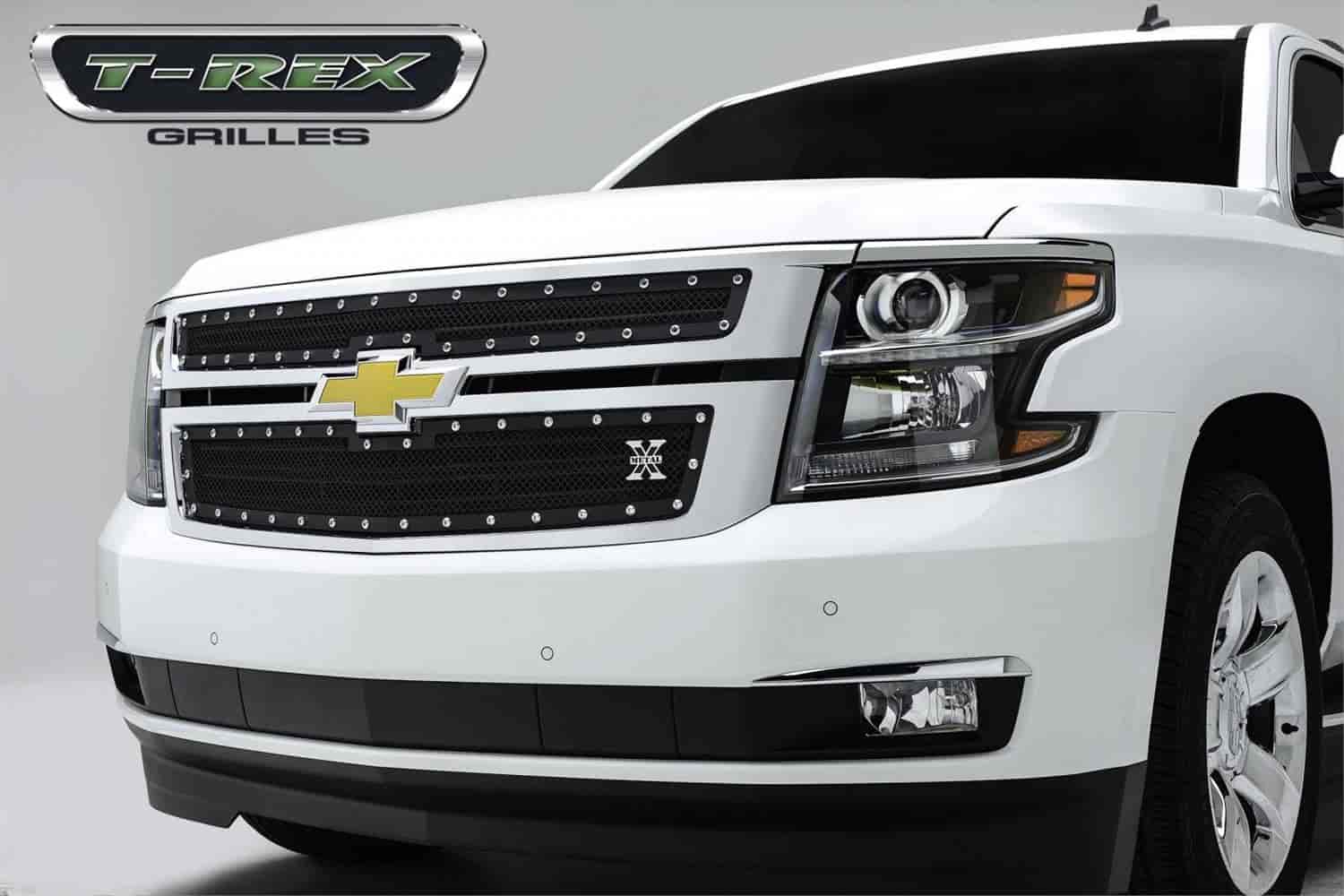 X-METAL Series Studded Main Grille Overlay 2015-2016 Chevrolet Tahoe & Suburban