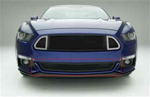 Mustang All GT Strada lower grille Black with 304 stainless steel accent trim Bumper Replacement Bla