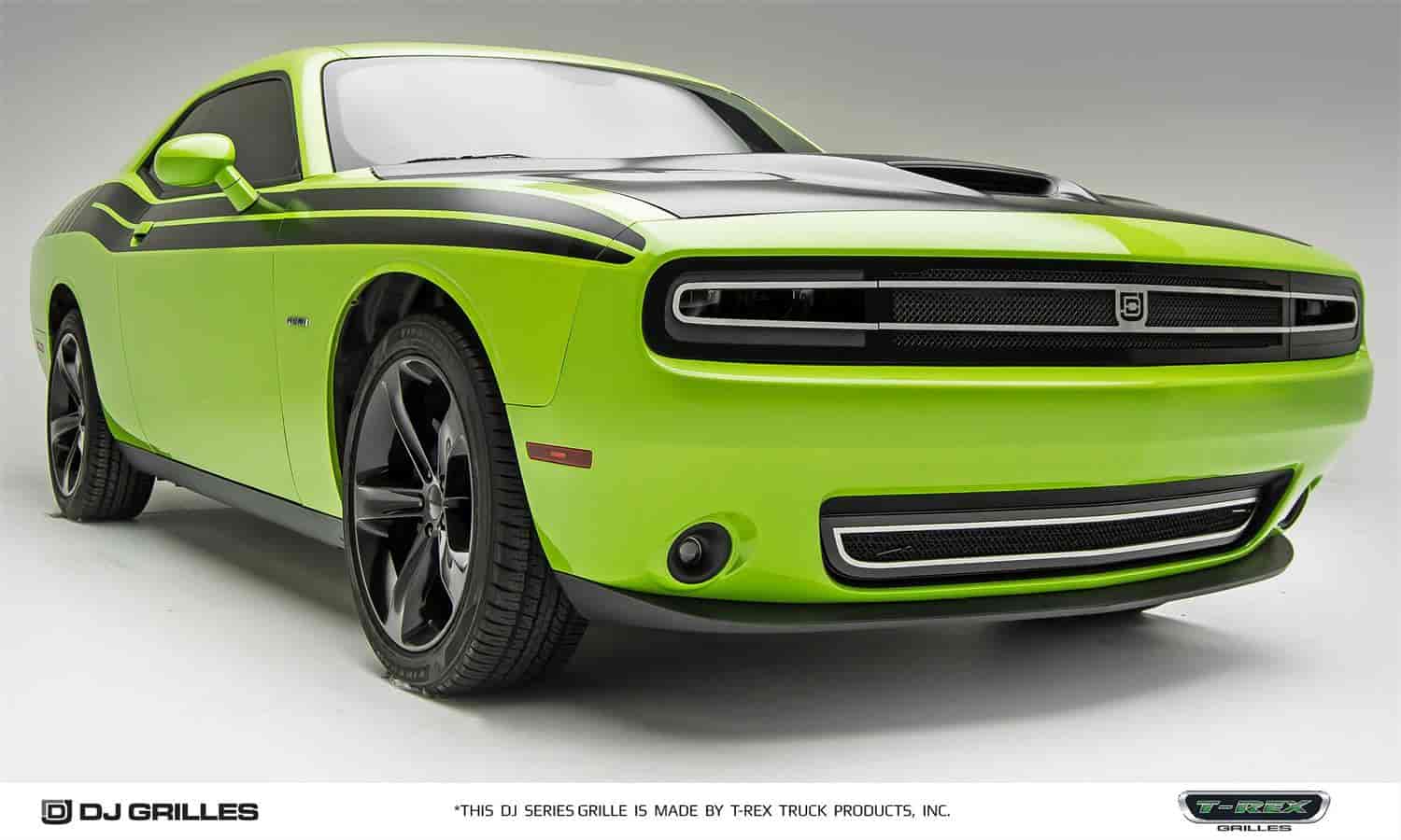 Challenger All except SRT hellcat Phantom lower grille Black with 304 stainless steel accent trim Bu