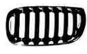 LH GRILLE BLK/CHR BMW X3 04-10