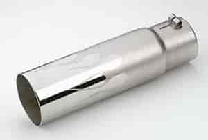 Stainless Steel Straight Cut Exhaust Tip Flame Design