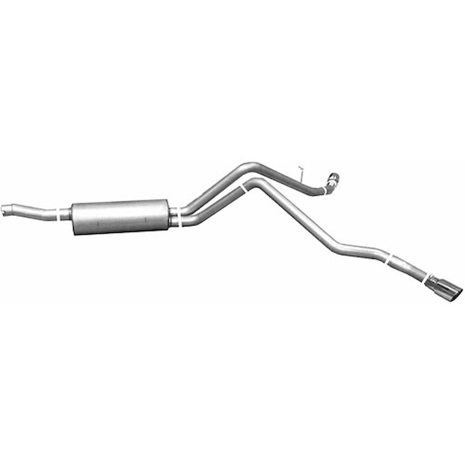 Dual Extreme Stainless Cat-Back Exhaust 1999-02 Ford Expedition