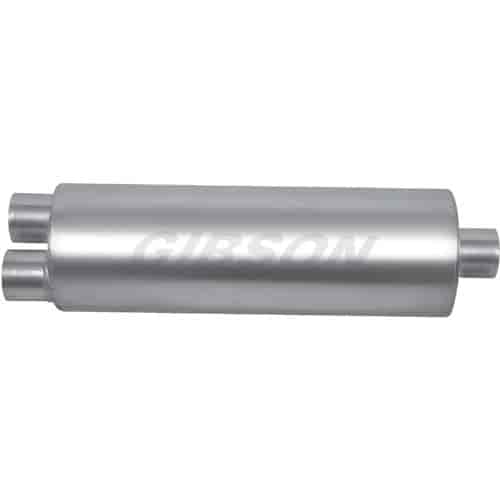 Superflow Muffler CFT Stainless Steel 2.5" Dual Inlet