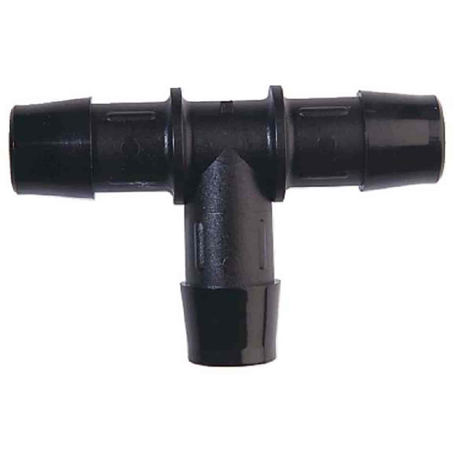 Plastic Hose Connector [Tee .25 in. Outside Diameter]