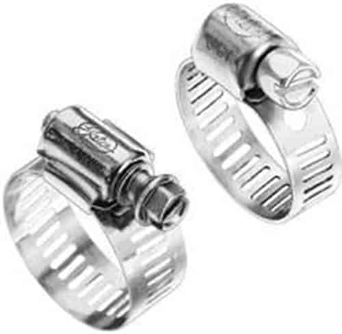 Stainless Steel Hose Clamps Size 6 (.25" to .375" ID hose)