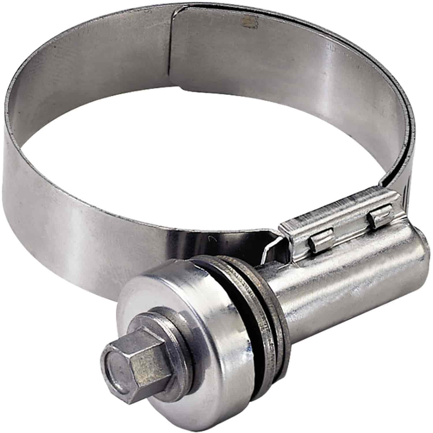 Green Stripe Constant Tension Hose Clamp [3.500 in. to 2.523 in. Outside Diameter]