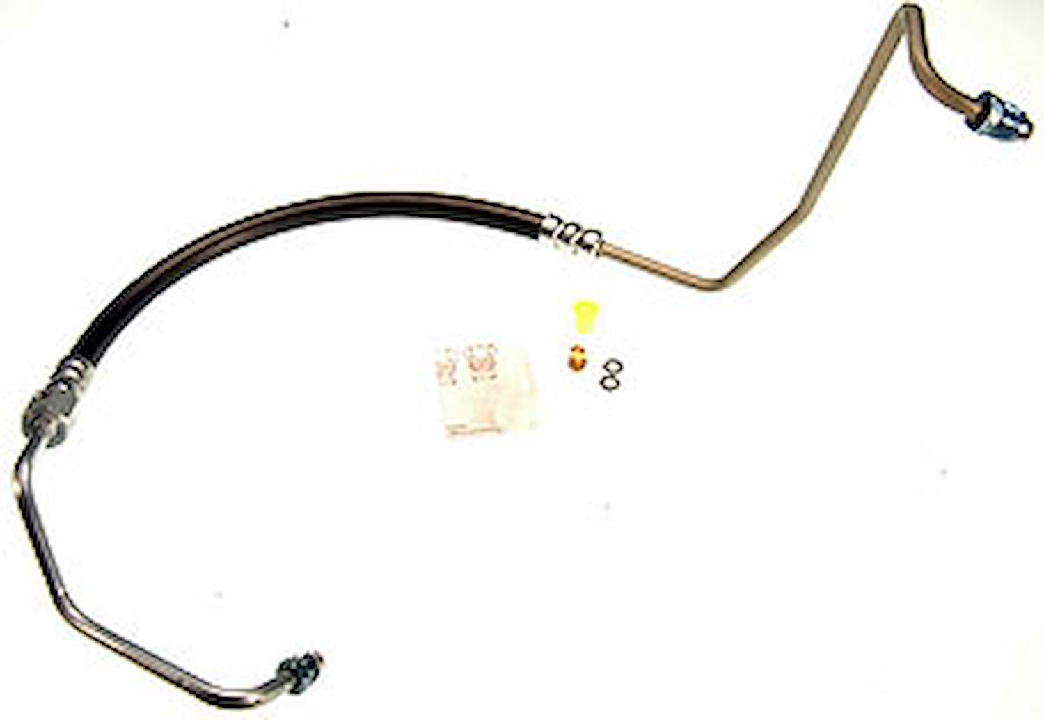 Power Steering Pressure Line Assembly 16mm Male O-Ring x 18mm Male O-Ring x 44-1/8" w/ Switch Port