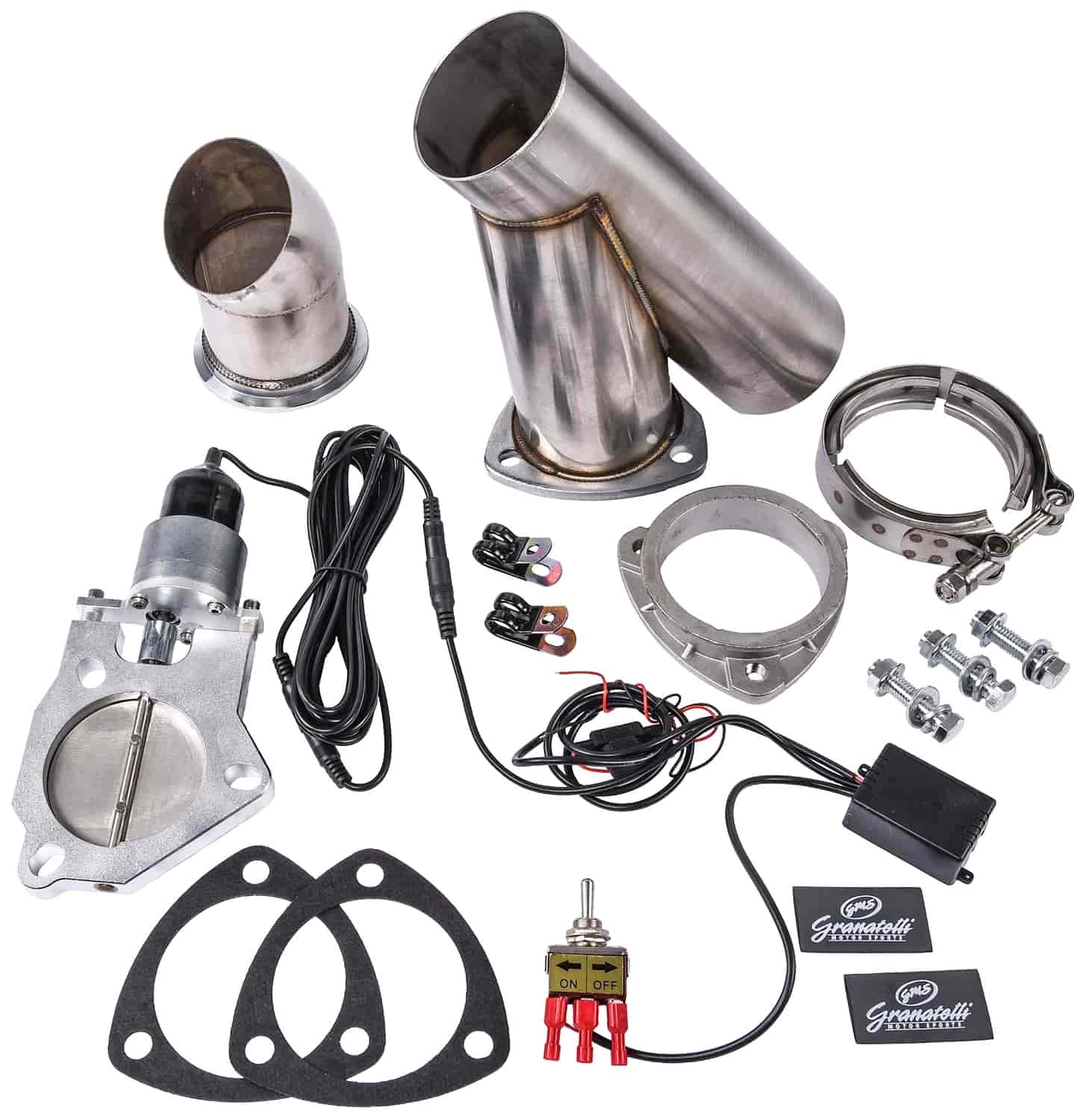 Electronic Stainless Steel Exhaust Cutout System for 2 1/2 in. Single Exhaust (Weld-In)