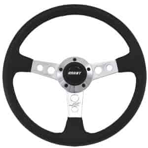 Collector"s Edition Fibertech Steering Wheel 3-Spoke - Polished Aluminum