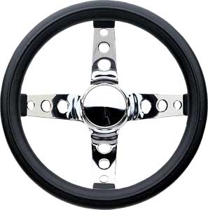 Black Foam Grip Steering Wheel 11-3/4" Diameter