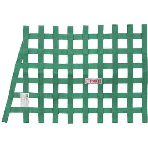 Angle Ribbon Window Net Green