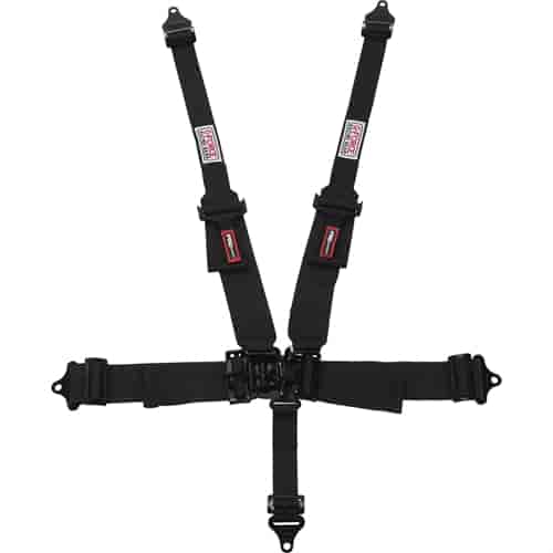 Latch & Link 5-Point Harness Pull-Down Lap Belt Adjusters - Black Hardware