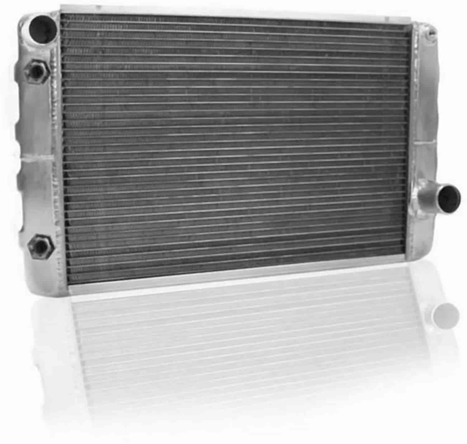 ClassicCool Universal Fit Radiator Single Pass Crossflow Design 26" x 15.50" with Transmission Cooler