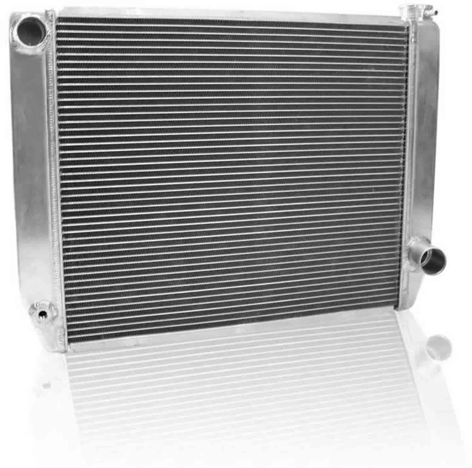 ClassicCool Universal Fit Radiator Single Pass Crossflow Design 26" x 19" with Straight Outlet