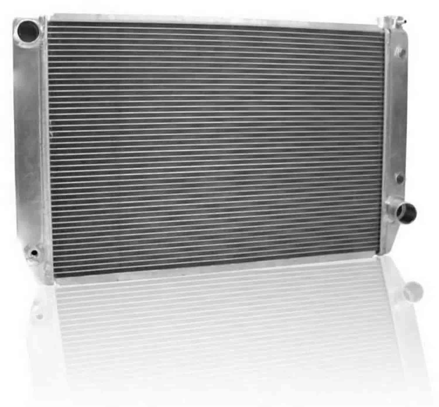 ClassicCool Universal Fit Radiator Single Pass Crossflow Design 31" x 19" with Transmission Cooler