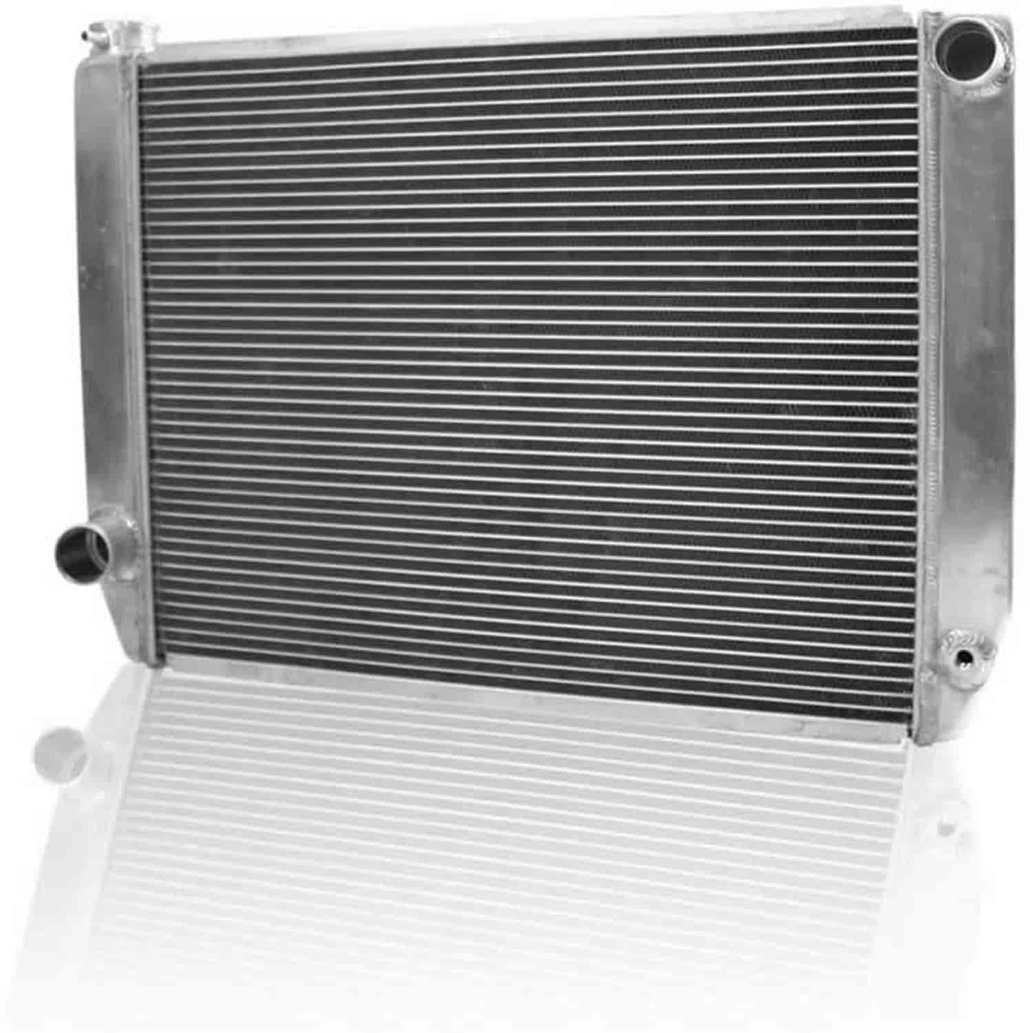 ClassicCool Universal Fit Radiator Single Pass Crossflow Design 27.50" x 19" with Straight Outlet