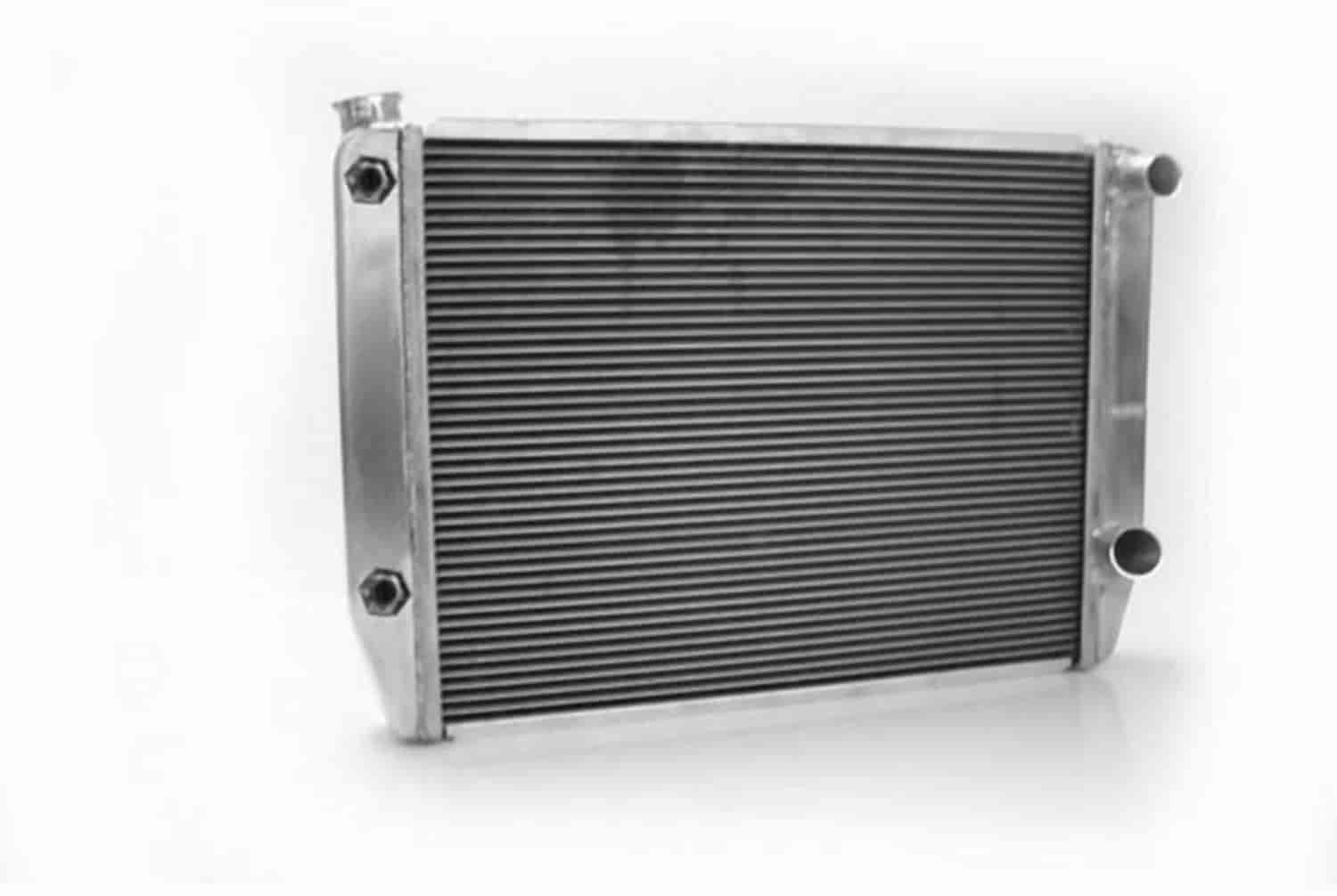 ClassicCool Universal Fit Radiator Dual Pass Crossflow Design 27.50" x 19" with Transmission Cooler