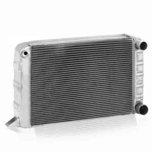 Scirocco Style Racing Radiator with Passenger Inlet & Passenger Outlet with No Fill Neck