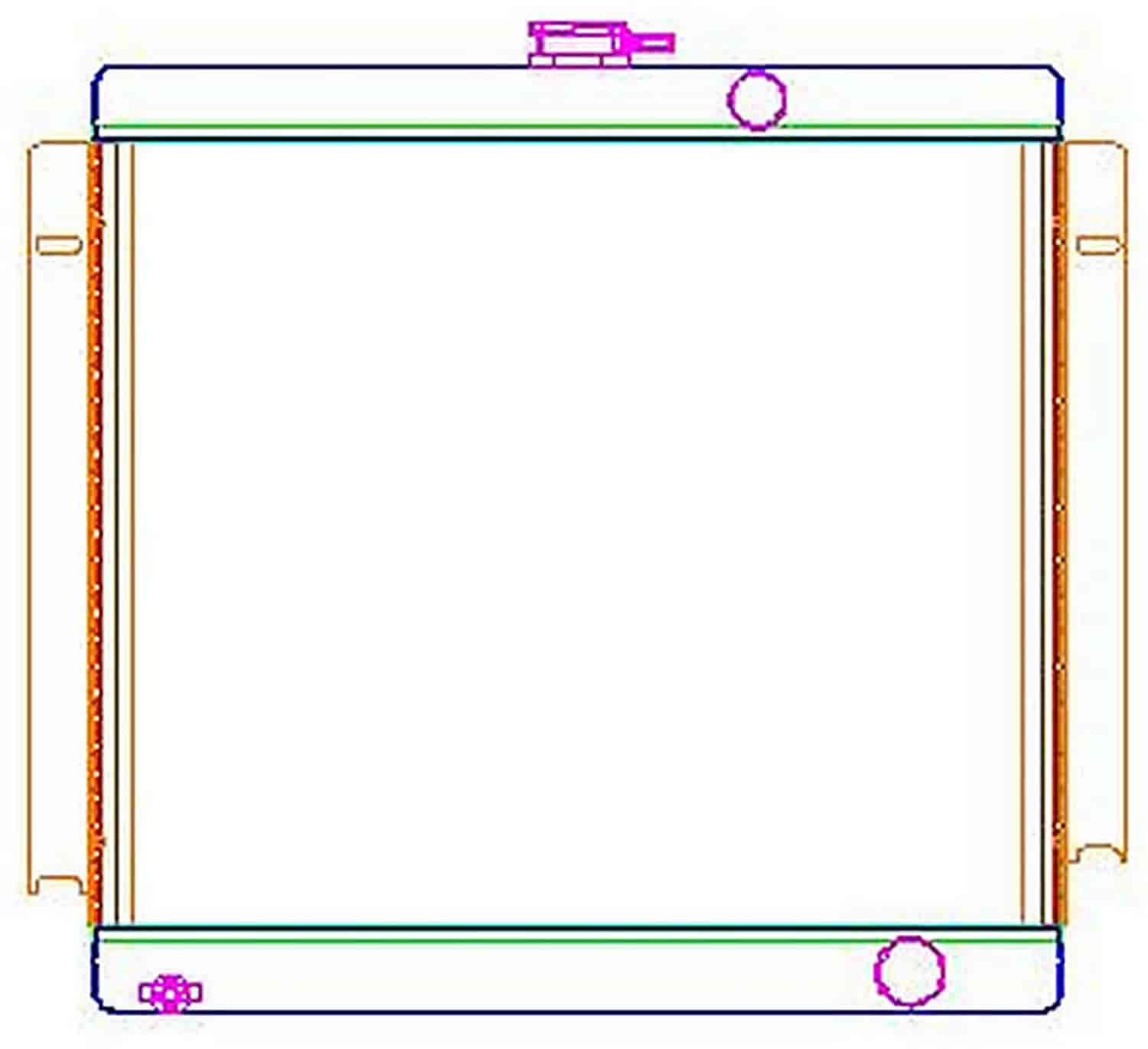 ExactFit Radiator ComboUnit for 1974-1976 Chrysler A Body & F Body with L6 HD