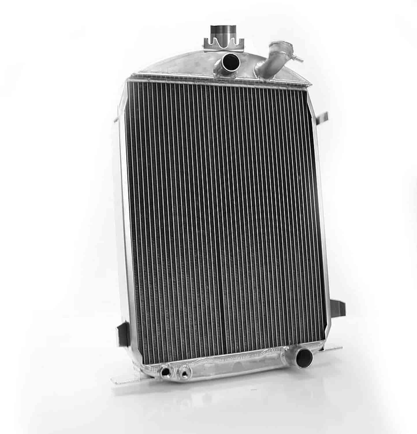 ExactFit Radiator for 1930-1931 Model A with Early GM Engine; Dummy Filler Neck & Hood Rod Options