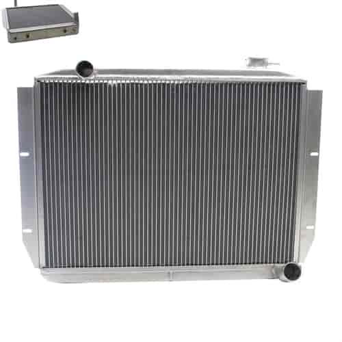PerformanceFit Radiator for 1973-1986 Jeep CJ Chevy V8 Swap with Transmission Cooler