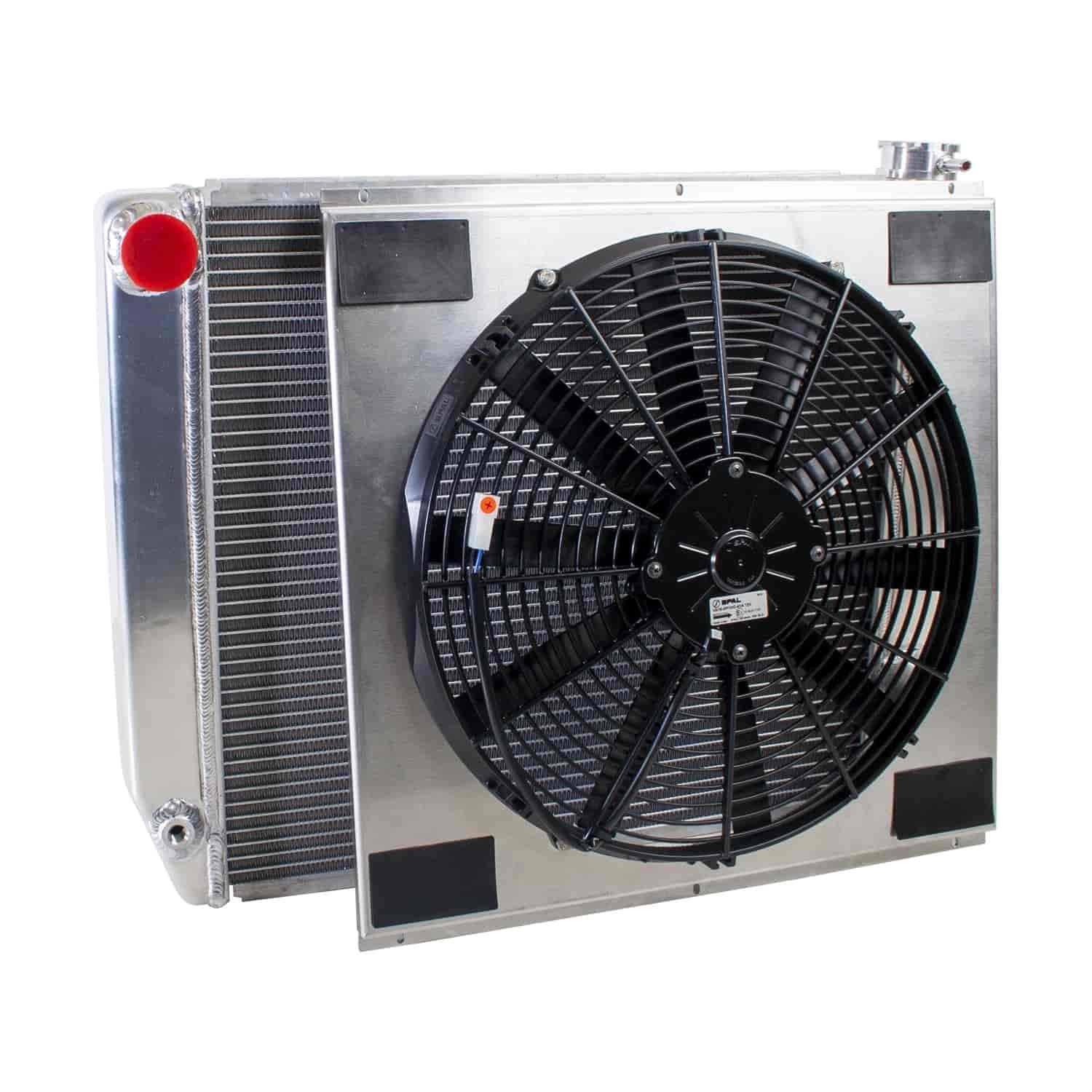 ClassicCool ComboUnit Universal Fit Radiator and Fan Single Pass Crossflow Design 24" x 19" with No Options