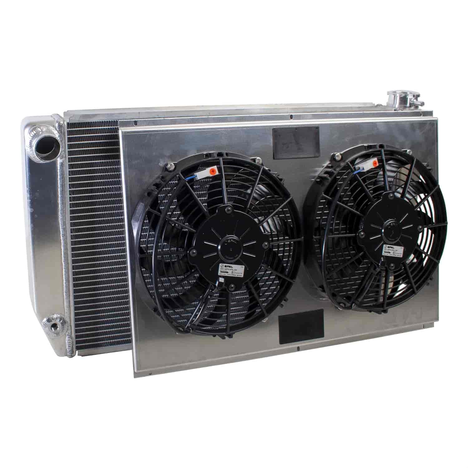 ClassicCool ComboUnit Universal Fit Radiator and Fan Single Pass Crossflow Design 27.50" x 15.50" with No Options