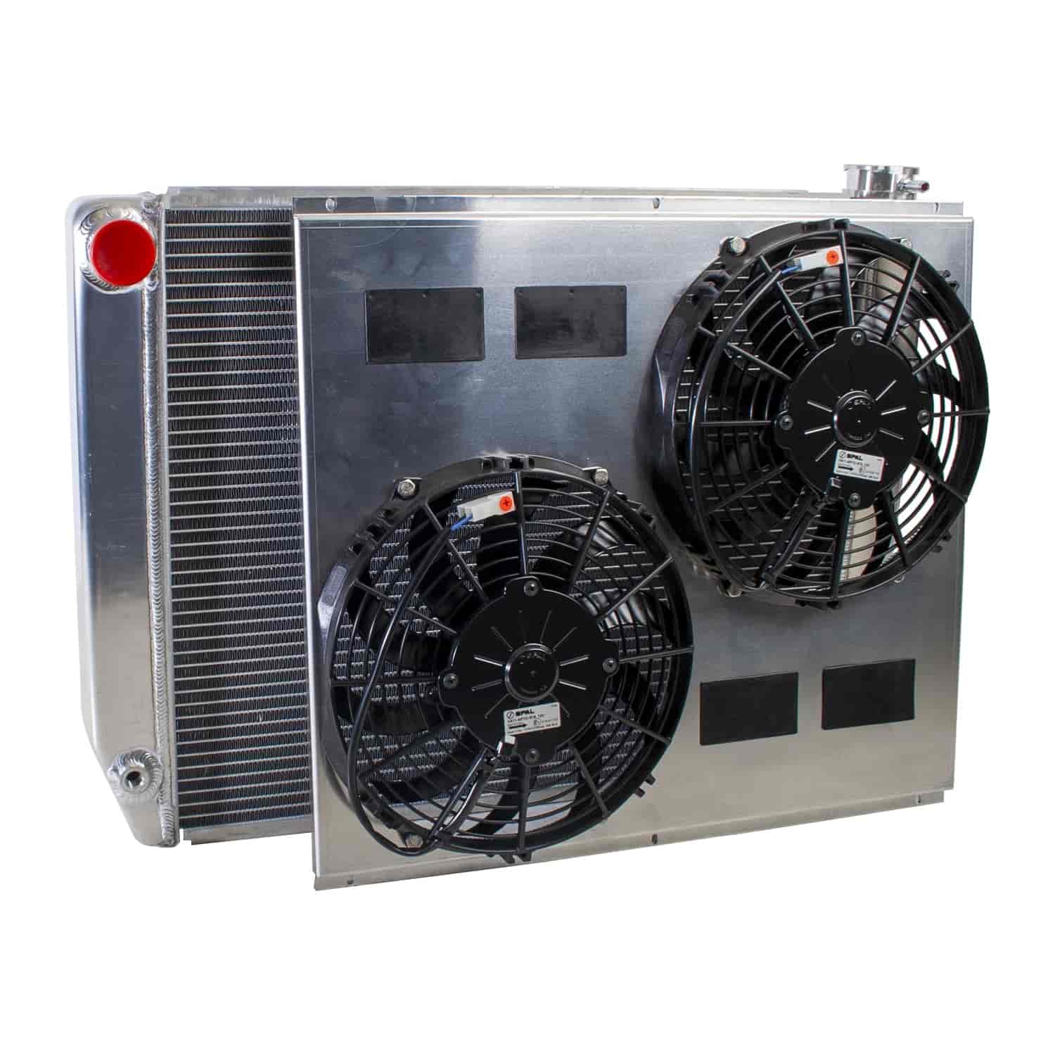 MegaCool ComboUnit Universal Fit Radiator and Fan Single Pass Crossflow Design 26" x 19" with No Options