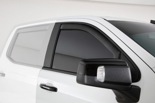 Smoke Ventgard Snap Front Window Deflectors Fits Select Chevy Silverado 1500
