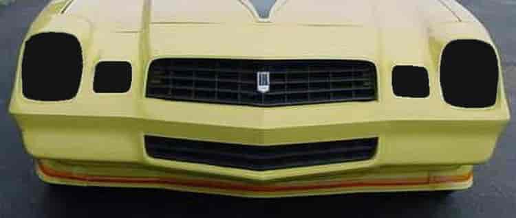 Smoked Headlight Covers 1978-1981 Chevy Camaro