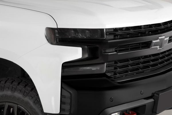 Carbon Fiber Headlight Covers for Fits Select Chevy Silverado 1500