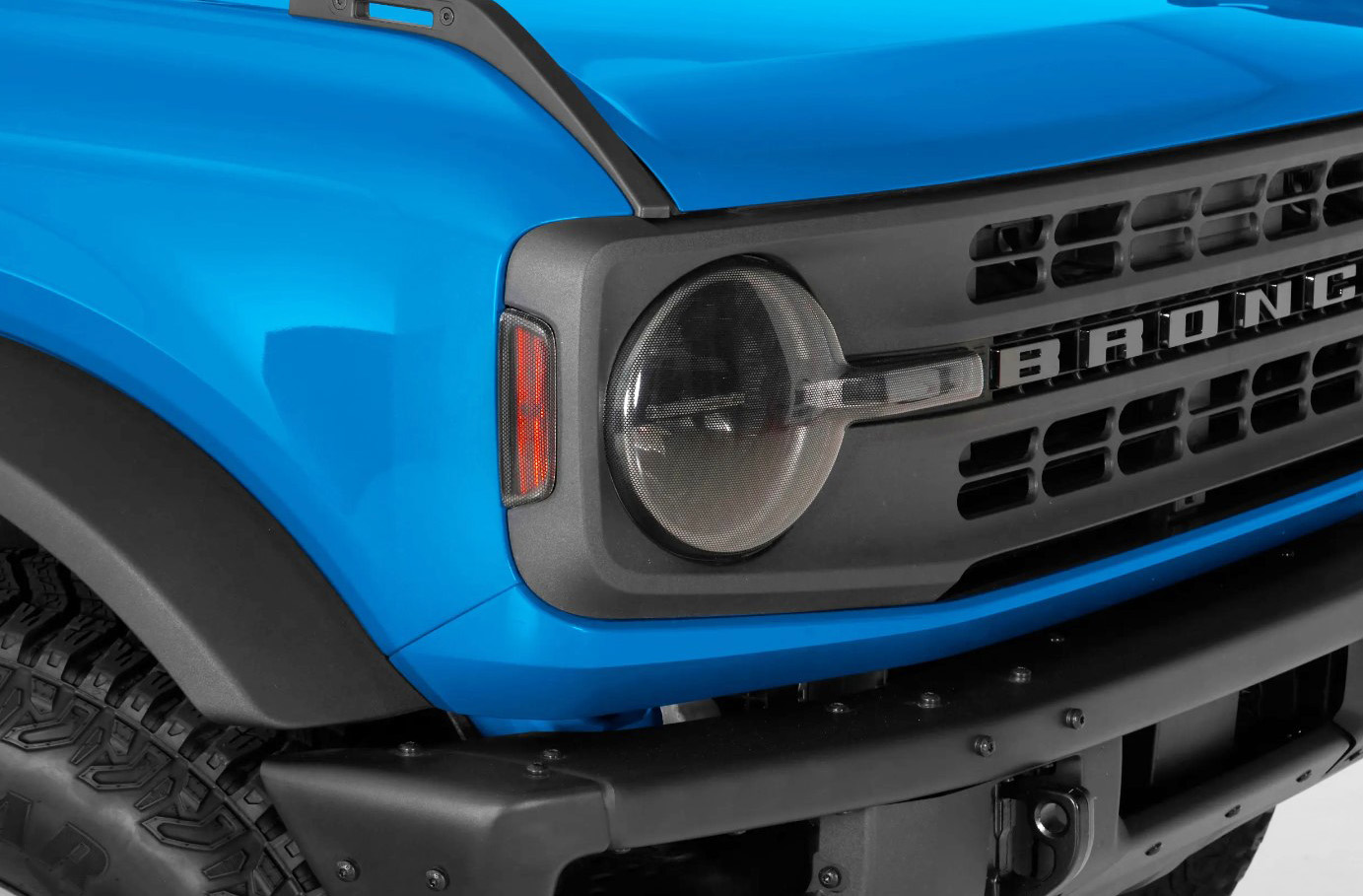 Carbon Fiber Headlight Cover Kit Fits Gen 6 Ford Bronco [non-LED]