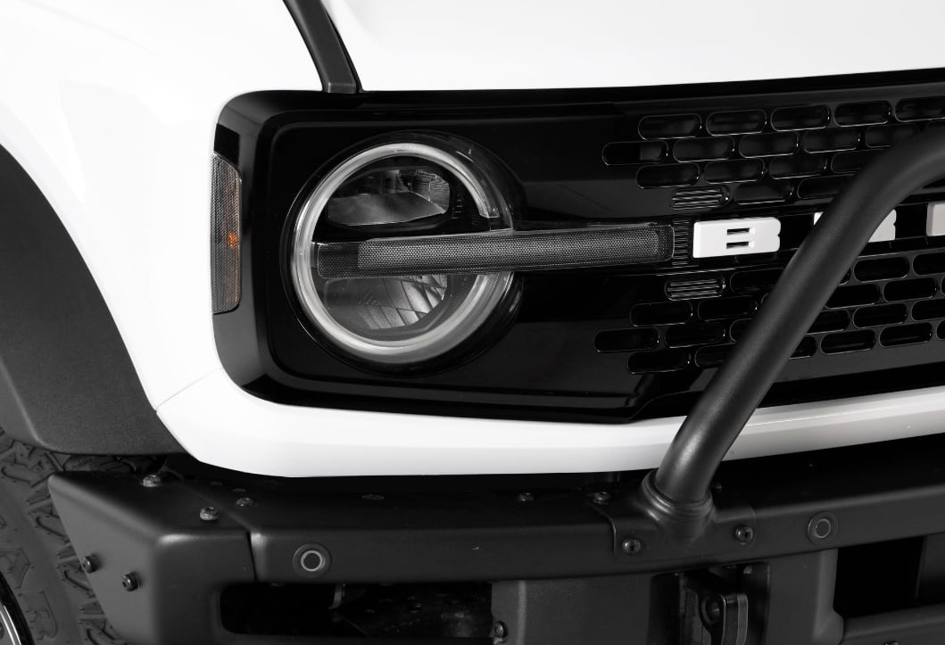 Carbon Fiber Daytime Running Light Cover Kit for Select Late-Model Ford Bronco