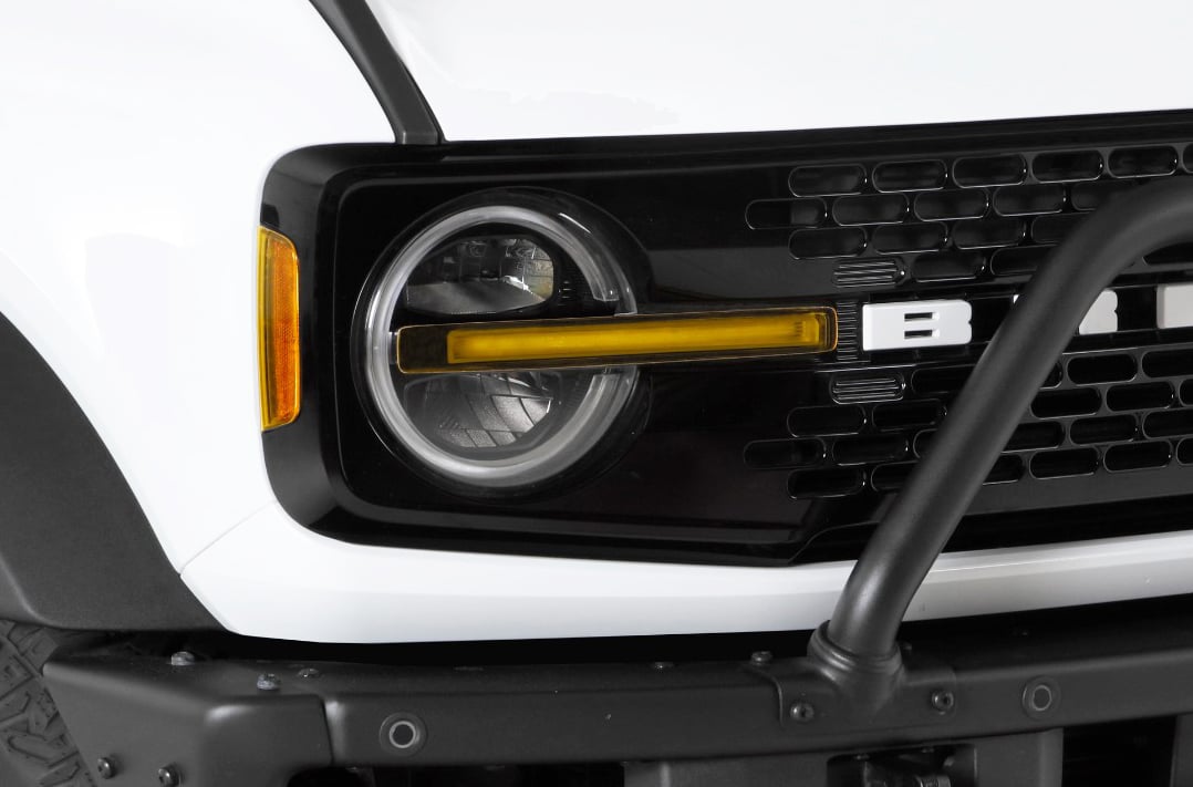 Yellow Daytime Running Light Cover Kit for Select Late-Model Ford Bronco