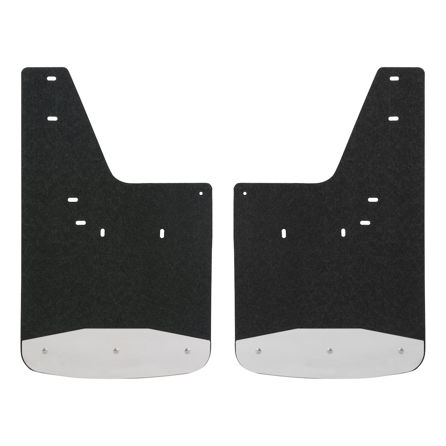 250931 Rear 12 in. x 20 in. Rubber Mud Guards Fits Select Dodge, Ram 1500, 2500