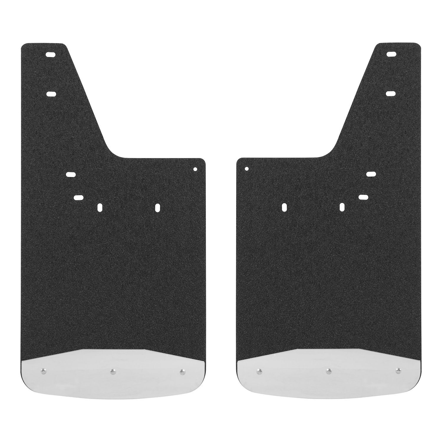 250933 Rear 12 in. x 23 in. Rubber Mud Guards Fits Select Dodge, Ram 1500, 2500, 3500