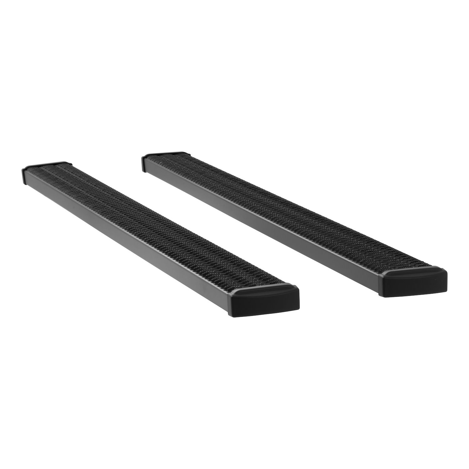 415102 Grip Step 7 in. x 102 in. Black Aluminum Running Boards, Without Brackets