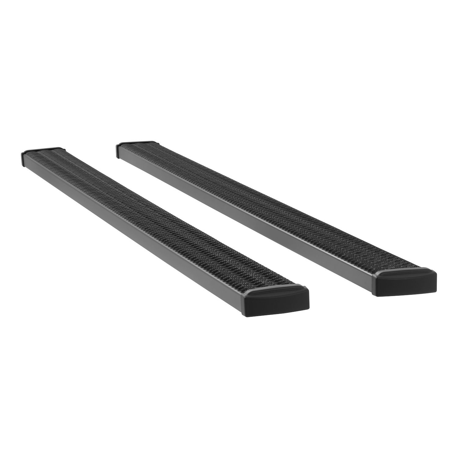 415125 Grip Step 7 in. x 125 in. Black Aluminum Running Boards, Without Brackets