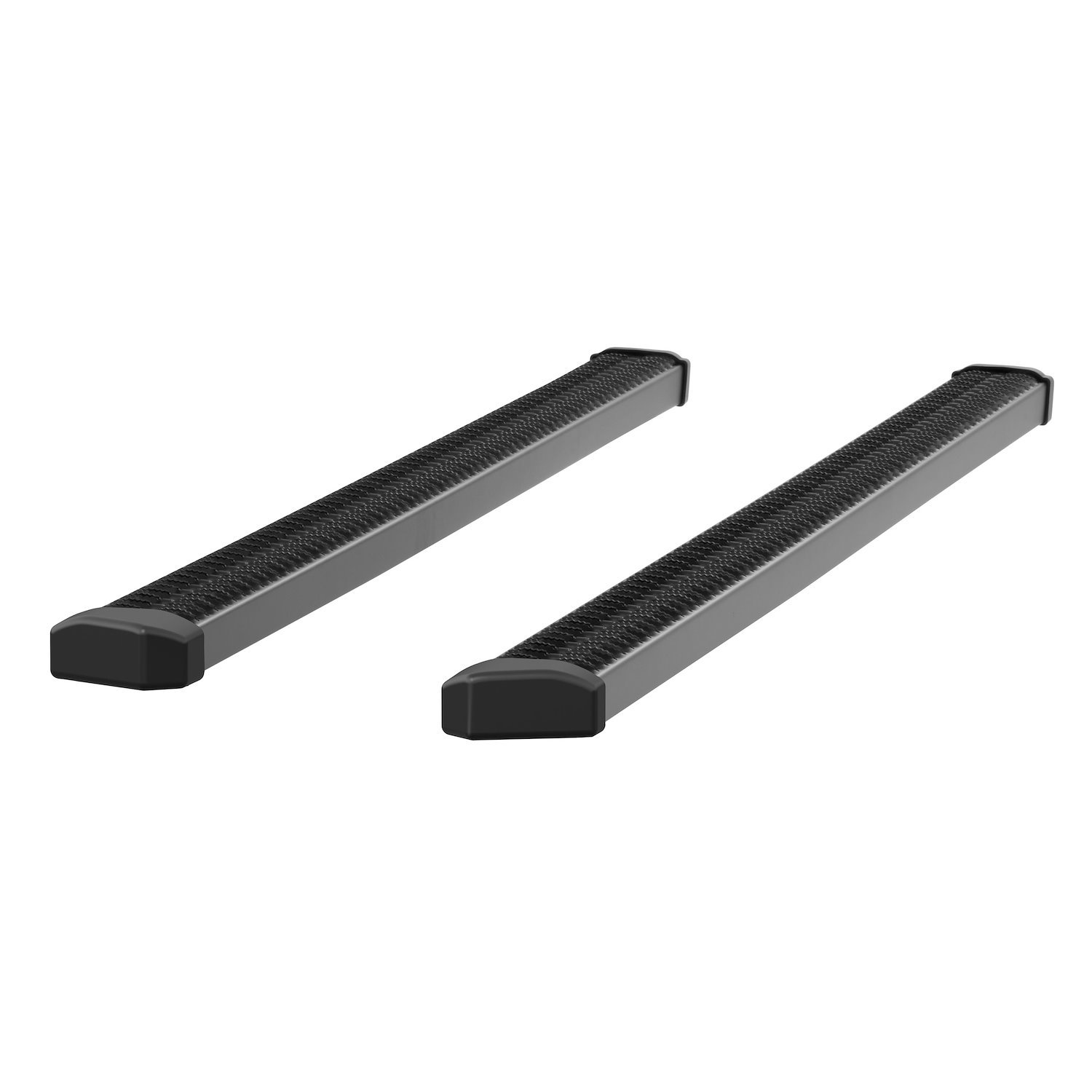 416078 SlimGrip 5 in. x 78 in. Black Aluminum Running Boards, Without Brackets