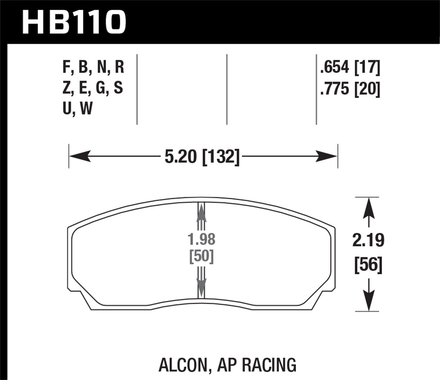 DTC-80 BRAKE PADS AP Racing