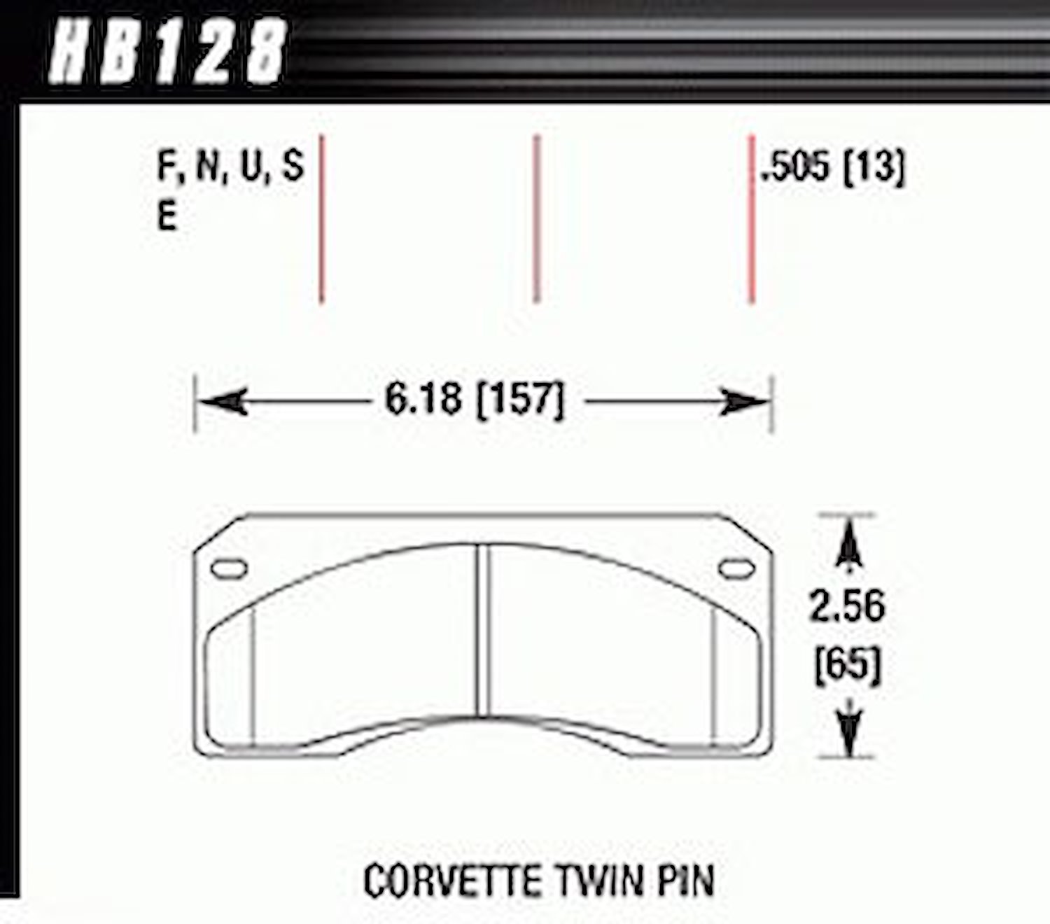 HT-10 PADS Corvette Twin Pin