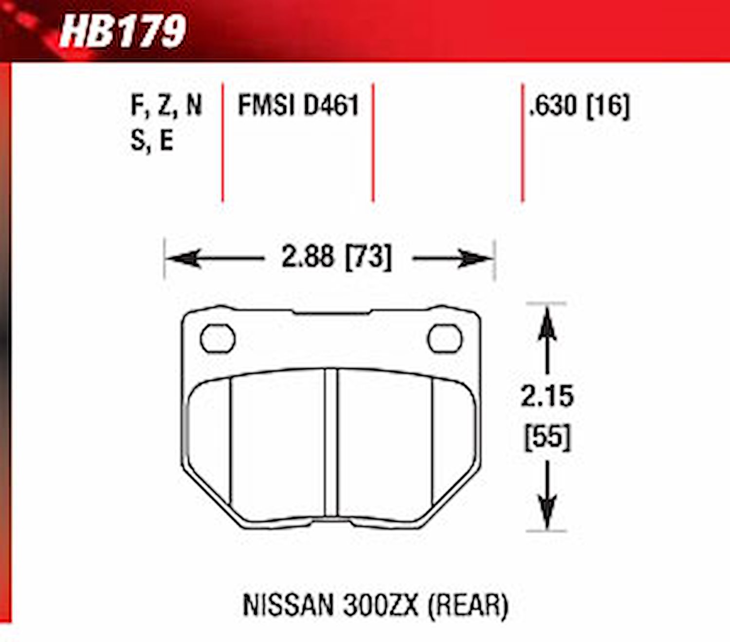 Blue 9012 Disk Brake Pads for Nissan 300ZX
