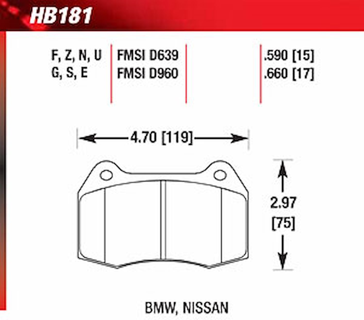 DTC-60 Disk Brake Pads Acura, BMW, for Nissan
