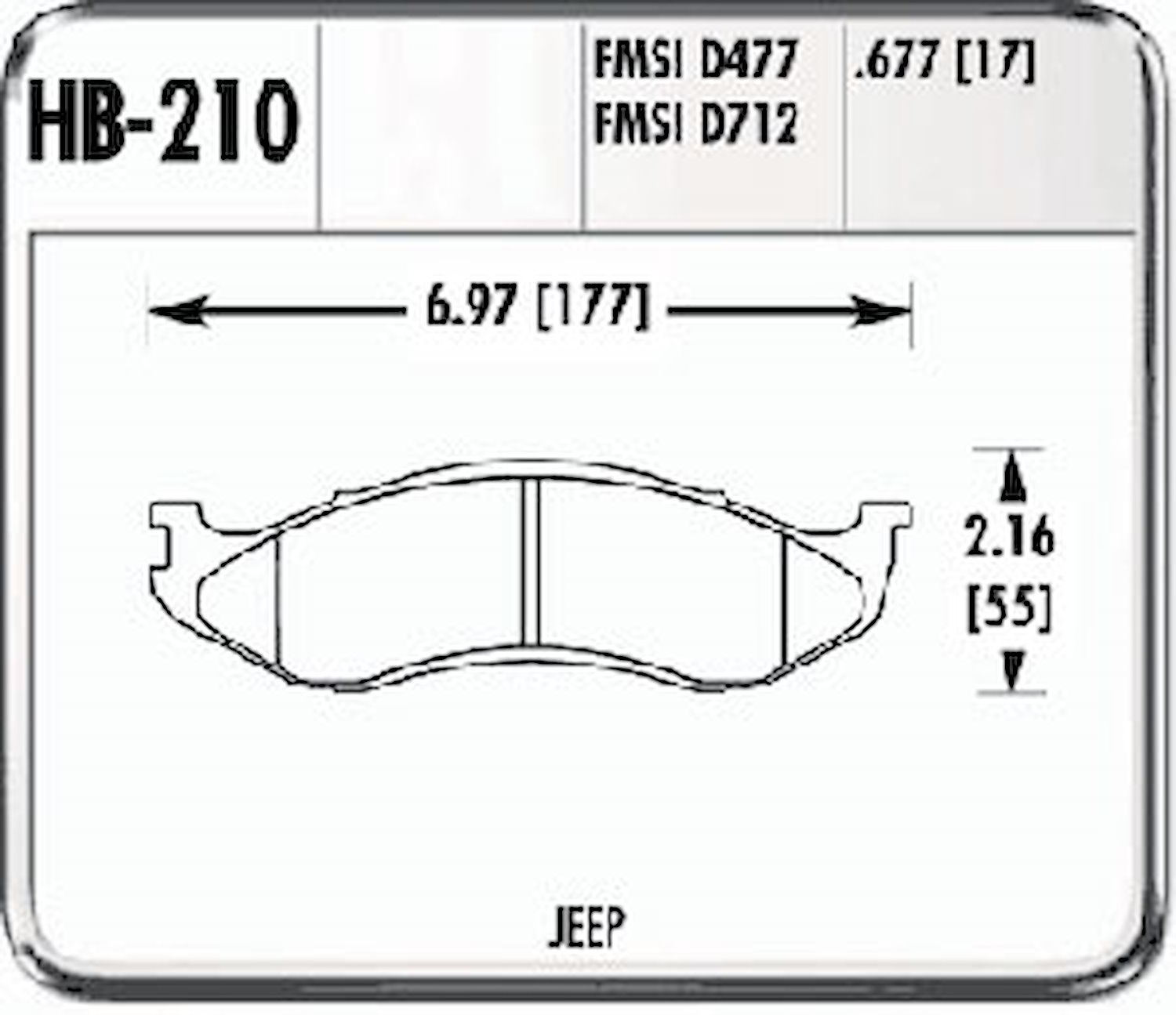 Jeep Front Brake Pads