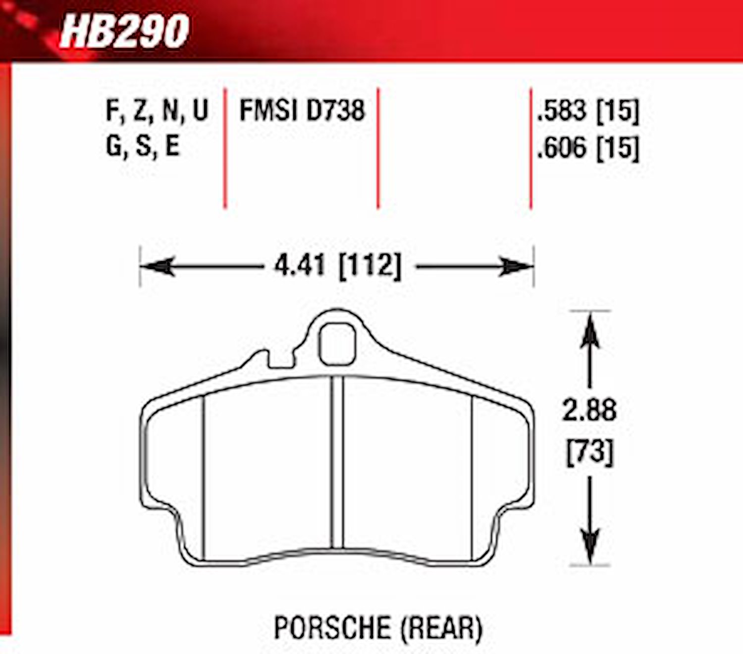 Blue 9012 Disk Brake Pads Porsche 911, Boxster, Cayman